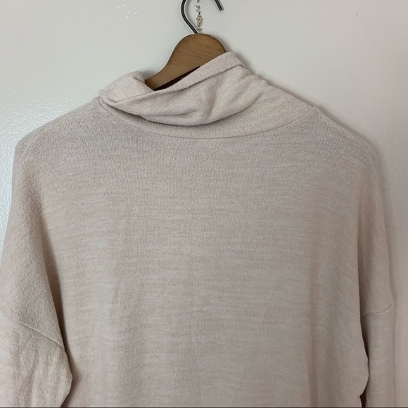 [H&M] Cream Light Tan Cowl Neck Long Sleeve Pullover Top - Picture 6 of 9